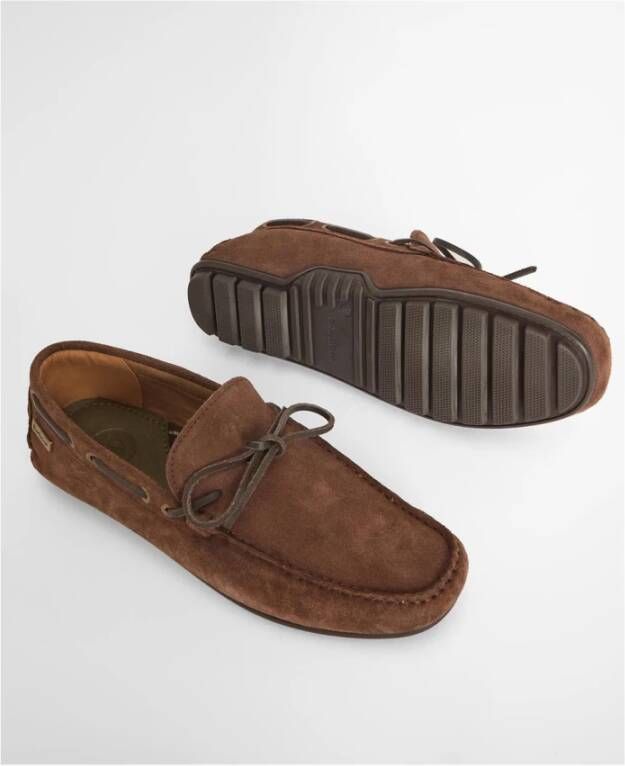 Barbour Suède Driver Schoenen met Contraststiksels