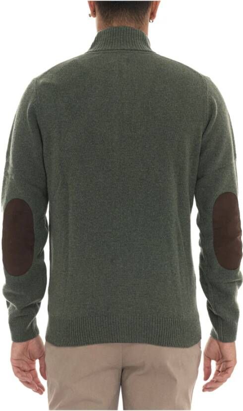 Barbour Wollen jas met elleboogstukken en zakken