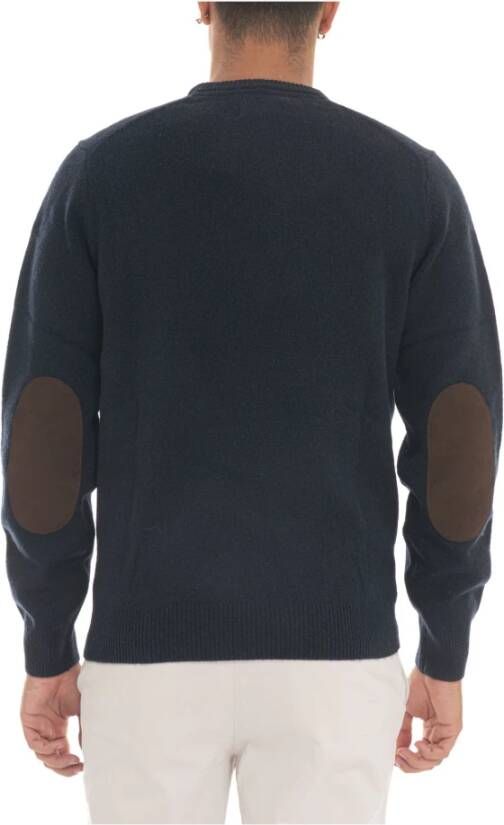 Barbour Wollen Pullover met Contrast Elleboogstukken