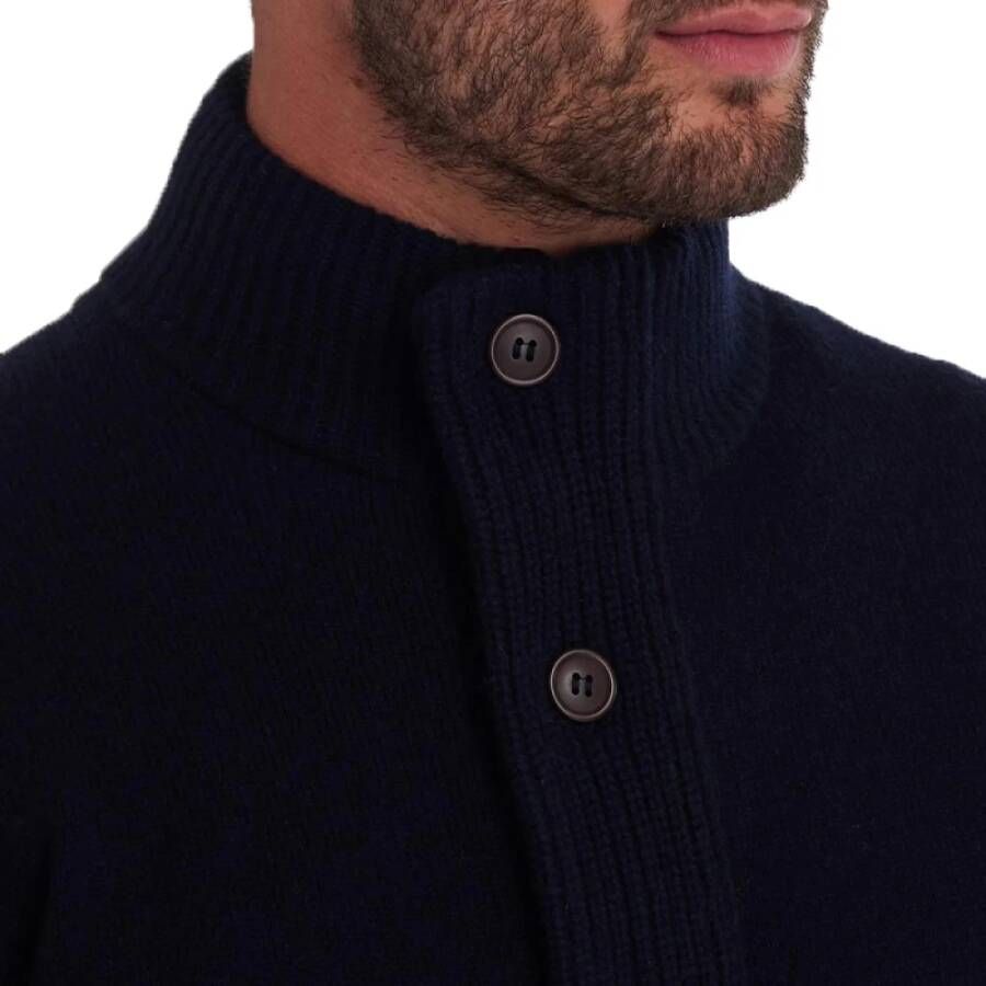 Barbour Wollen Vest met Suède Elleboogstukken