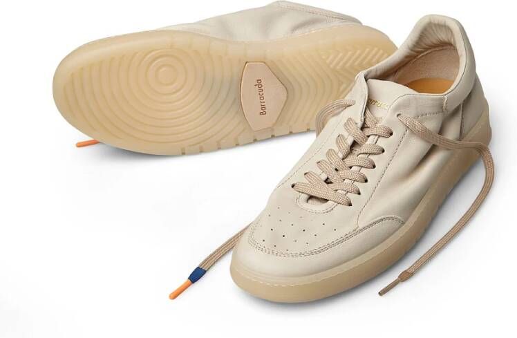 Barracuda Beige Sneakers met Italiaans vakmanschap
