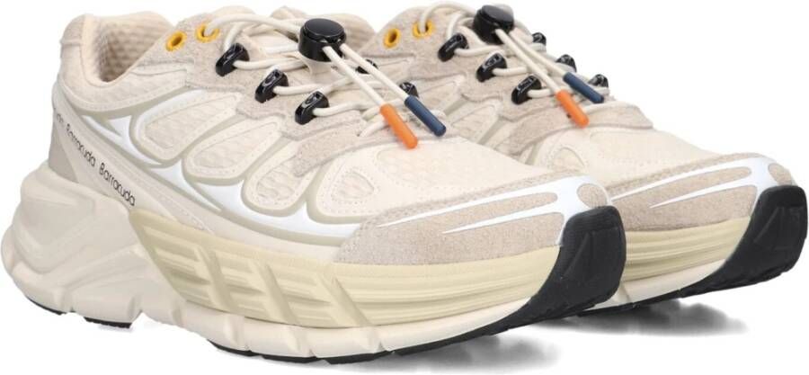 Barracuda Beige Suède Lage Sneakers voor Dames