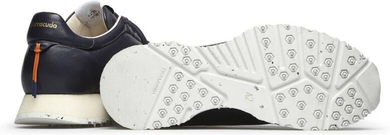 Barracuda Blauwe Rocket Sneakers Lichtgewicht Sportieve Rubberen Zool