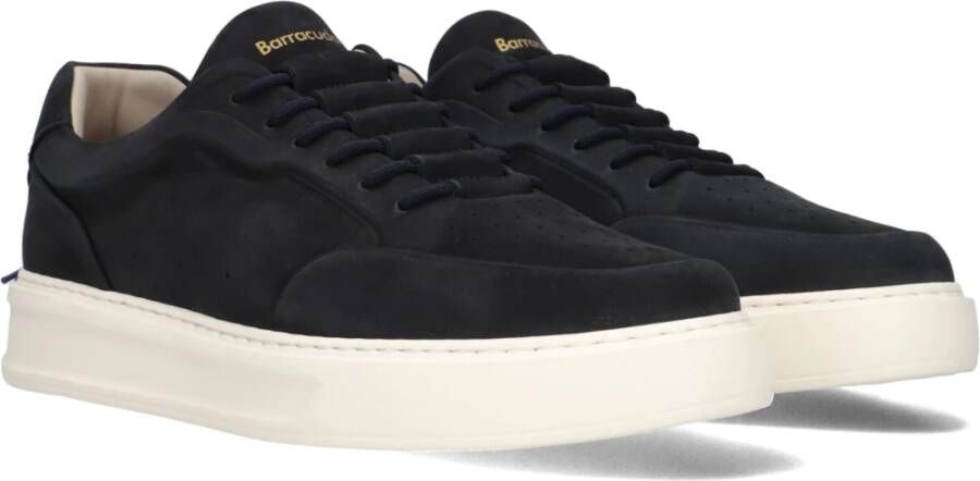 Barracuda Blauwe Suède Lage Heren Sneakers