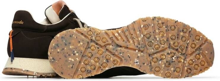 Barracuda Donkerbruine Suède Sneakers Rocket