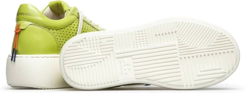 Barracuda Gele leren sneakers