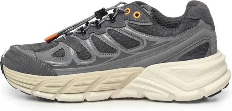 Barracuda Grijze Sneakers met Quick-Lace Sluiting