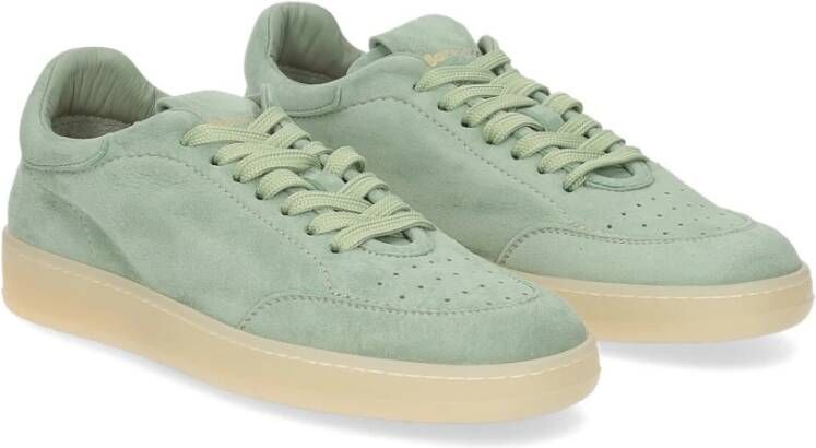 Barracuda Groene Leren Sneakers Stijlvol Ss24