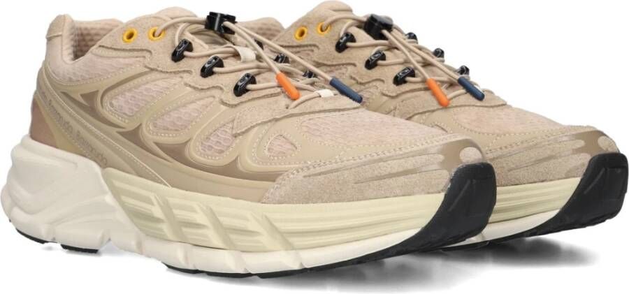 Barracuda Lage Heren Sneakers Beige Suède