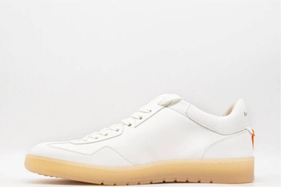 Barracuda Leren Sneakers met Iconisch Oranje Detail