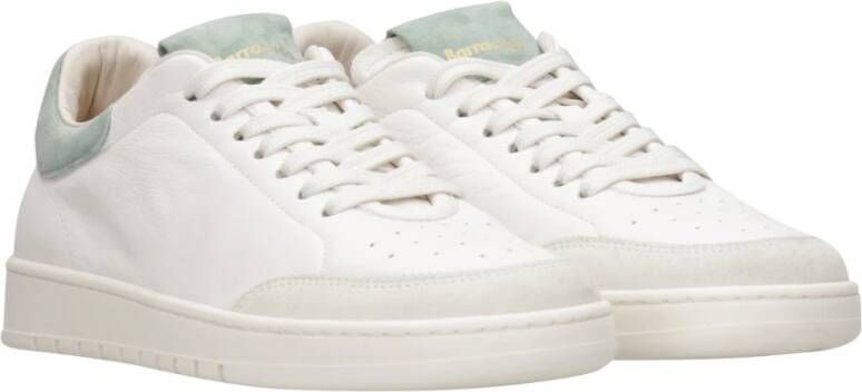 Barracuda Leren Sneakers met Rubberen Zool en Logo White Heren