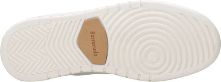 Barracuda Leren Sneakers met Rubberen Zool en Logo White Heren