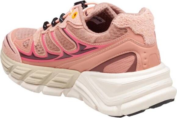 Barracuda Roze stof- en suède sneakers