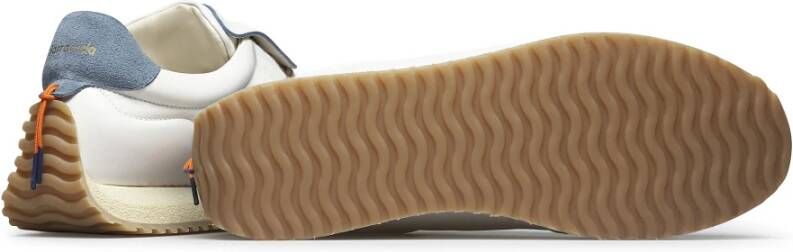 Barracuda Vintage Urban Sneakers Witte Rubberen Zool