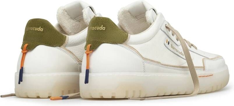 Barracuda Earving Wit Neon Groene Sneakers White Heren