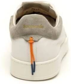 Barracuda Witte Leren Sneakers Stijlvolle Vetersluiting