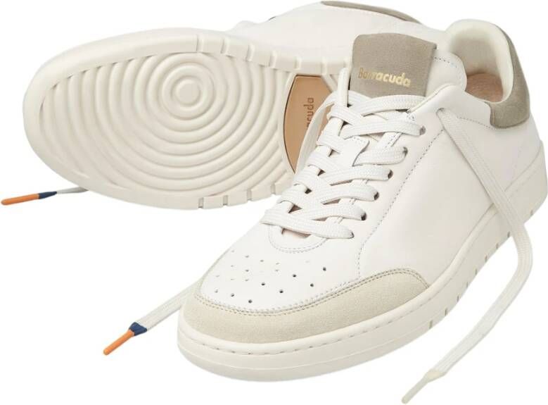 Barracuda Witte Sneakers Klassiek Model White Heren
