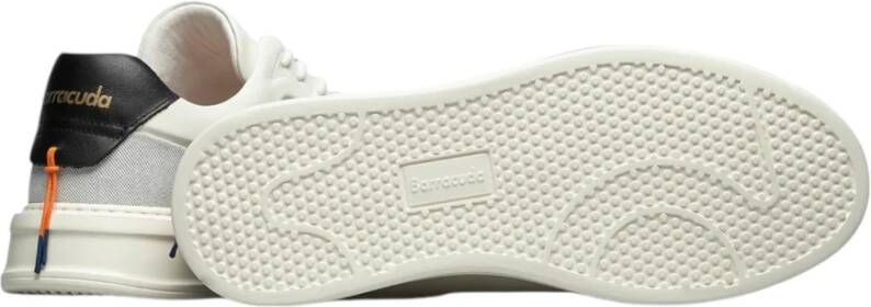 Barracuda Witte Sneakers met Denim Accents