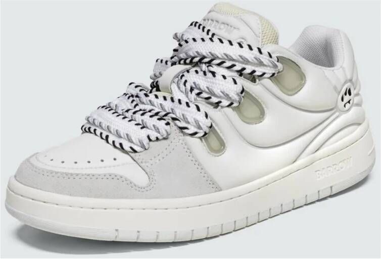 Barrow Beige Sneakers met 3D Smile Beige Heren