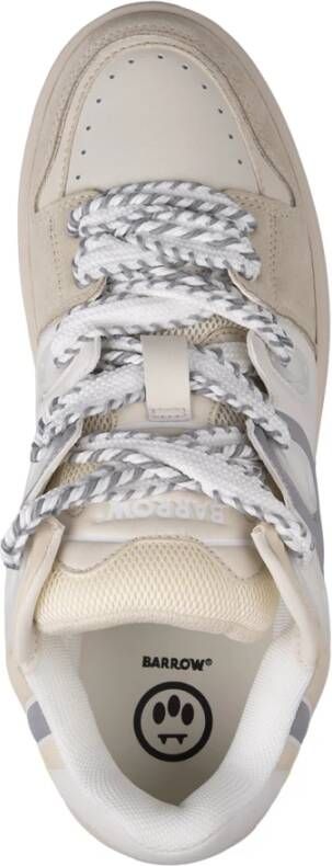 Barrow Witte Sneakers met Smiley-Detail White Heren