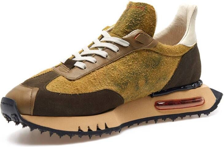 Be Positive Camouflage Sneakers Space Race Brown Heren