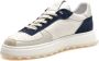 Be Positive Wit-marineblauw Cuprace Basket Sneakers - Thumbnail 4
