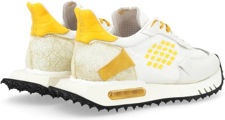 Be Positive Space Race Hardloopschoenen Wit Geel