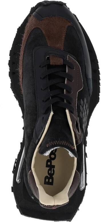 Be Positive Zwart Bruin Space Race Sneakers