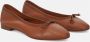 Belle Vie Bruin Leren Ballerina Schoenen Brown Dames - Thumbnail 2
