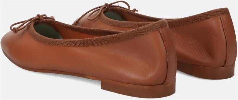 Belle Vie Bruin Leren Ballerina Schoenen Brown Dames
