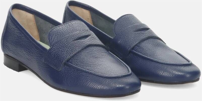 Belle Vie Zachte Leren Mocassin Schoen Blue Dames