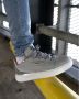 Benjamin Berner Raphael Low Top Matt Crocodile Ice Grey Sneaker - Thumbnail 4