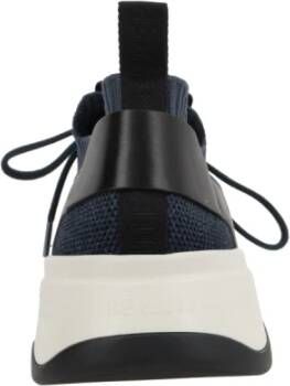 Berluti Blauwe lage sneakers met leren detail Blue Heren