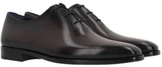 Berluti Zwarte Oxford Leren Schoenen Black Heren
