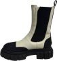 Bervicato Polyester enkellaarzen zwart wit rubber White Dames - Thumbnail 2