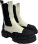 Bervicato Polyester enkellaarzen zwart wit rubber White Dames - Thumbnail 3