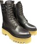 Bervicato Polyester laarzen en enkellaarsjes hoge rubber Brown Dames - Thumbnail 3