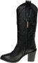 Bervicato Zwarte leren Texaanse laarzen Black Dames - Thumbnail 5
