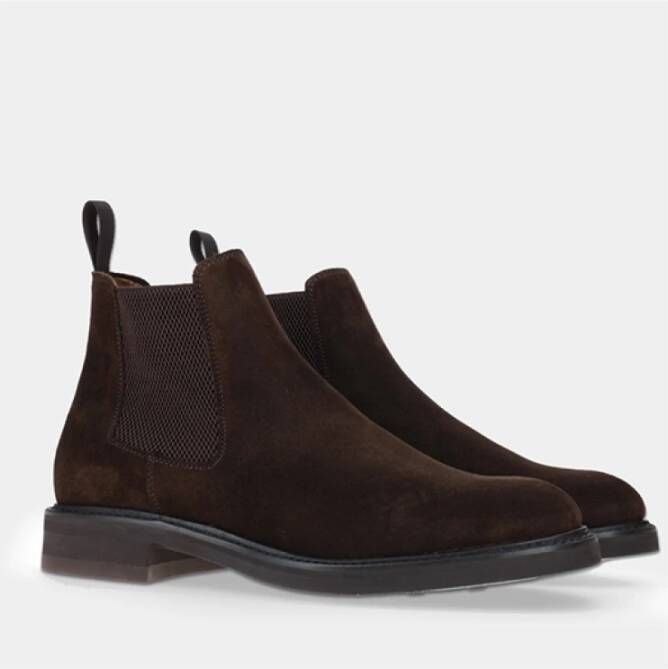 Berwick Chelsea Suède Laarzen Bruin Goodyear Welted