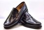 Berwick Klassieke Zwarte Mocassin met Lederen Details Black Heren - Thumbnail 5