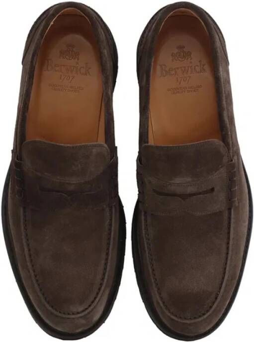 Berwick Suede College Loafers Vibram Sole Brown
