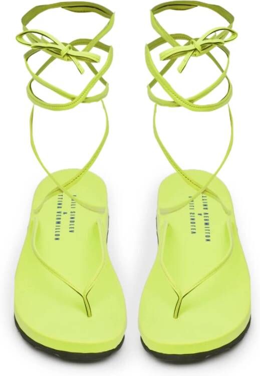 Bettina Vermillon Flat Sandals Geel Dames