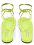 Bettina Vermillon Flat Sandals Yellow Dames - Thumbnail 4