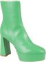 Bettina Vermillon Heeled Boots Green Dames - Thumbnail 2