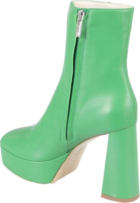 Bettina Vermillon Heeled Boots Green Dames