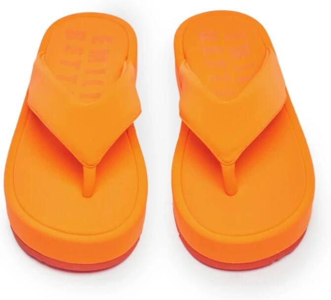 Bettina Vermillon Slippers Oranje Dames