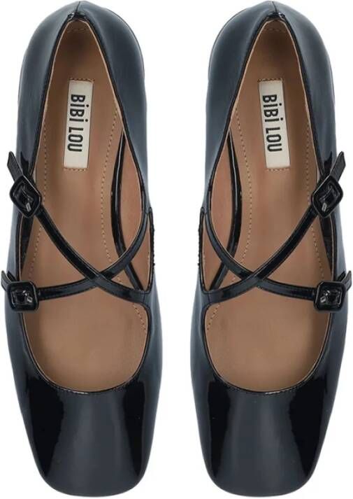 Bibi Lou Ballerina Pumps van lakleer met dubbele gesp
