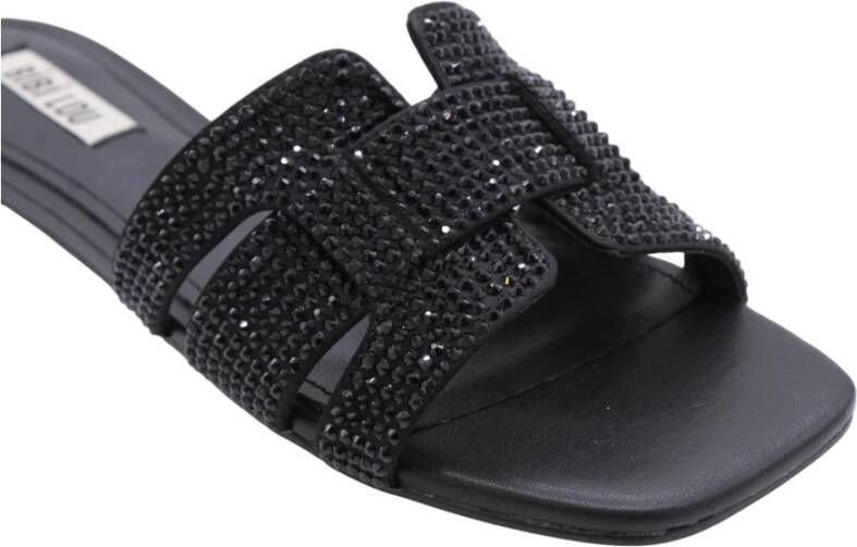 Bibi Lou Begawan Muiltje Sandalen Black Dames