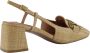 Bibi Lou Stijlvolle Beige Raffia Pumps Beige Dames - Thumbnail 8