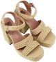 Bibi Lou Beige Raffia Sandalen met 15cm Hak - Thumbnail 2